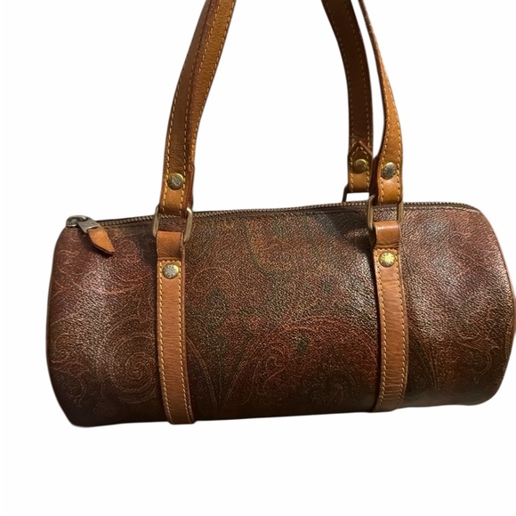 Etro Milano Handbags - VTG Etro Milano Paisley Barrel Bag - Made in Italy 1994